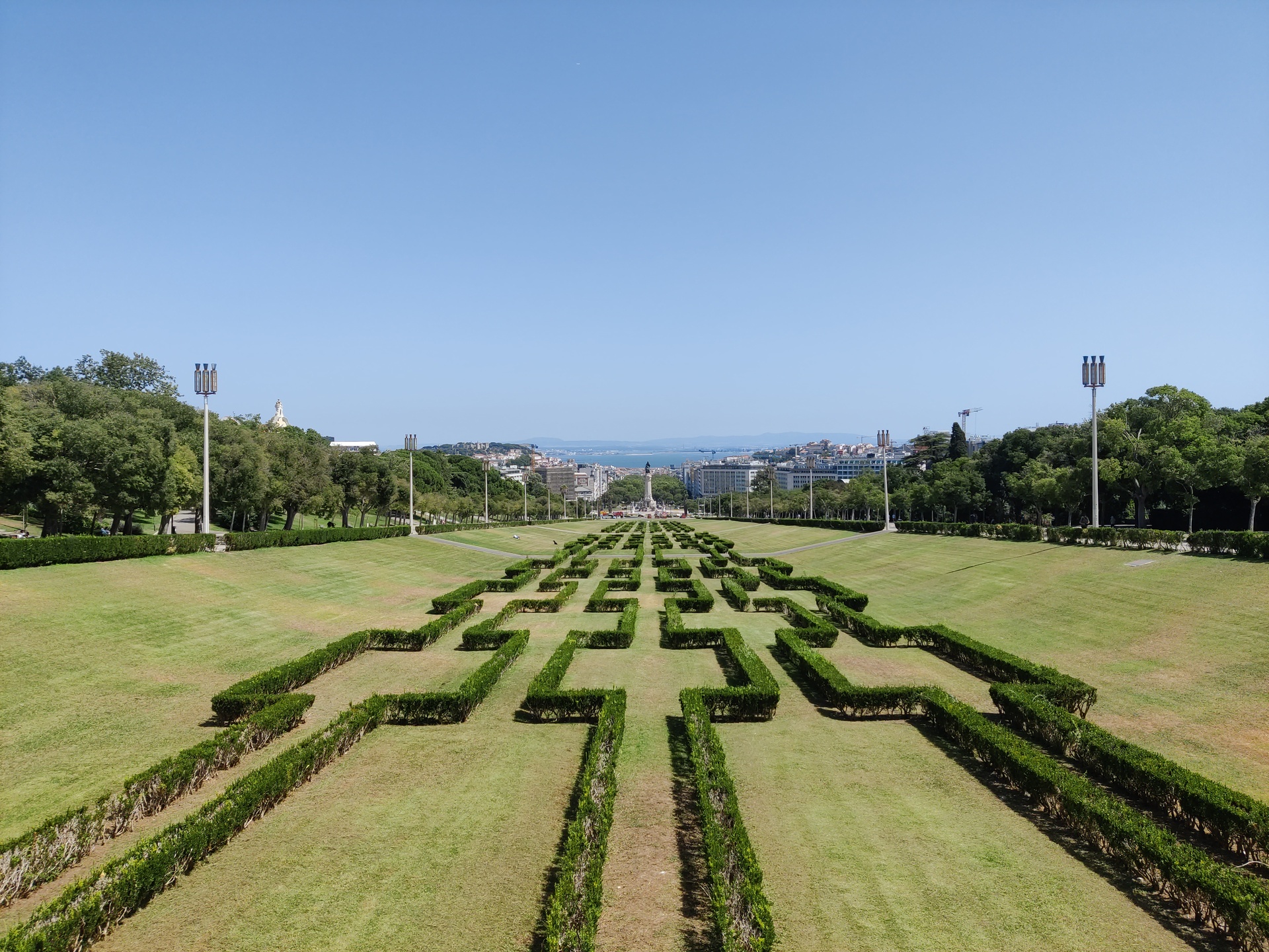Lissabon, Blick über den Parque Eduardo VII