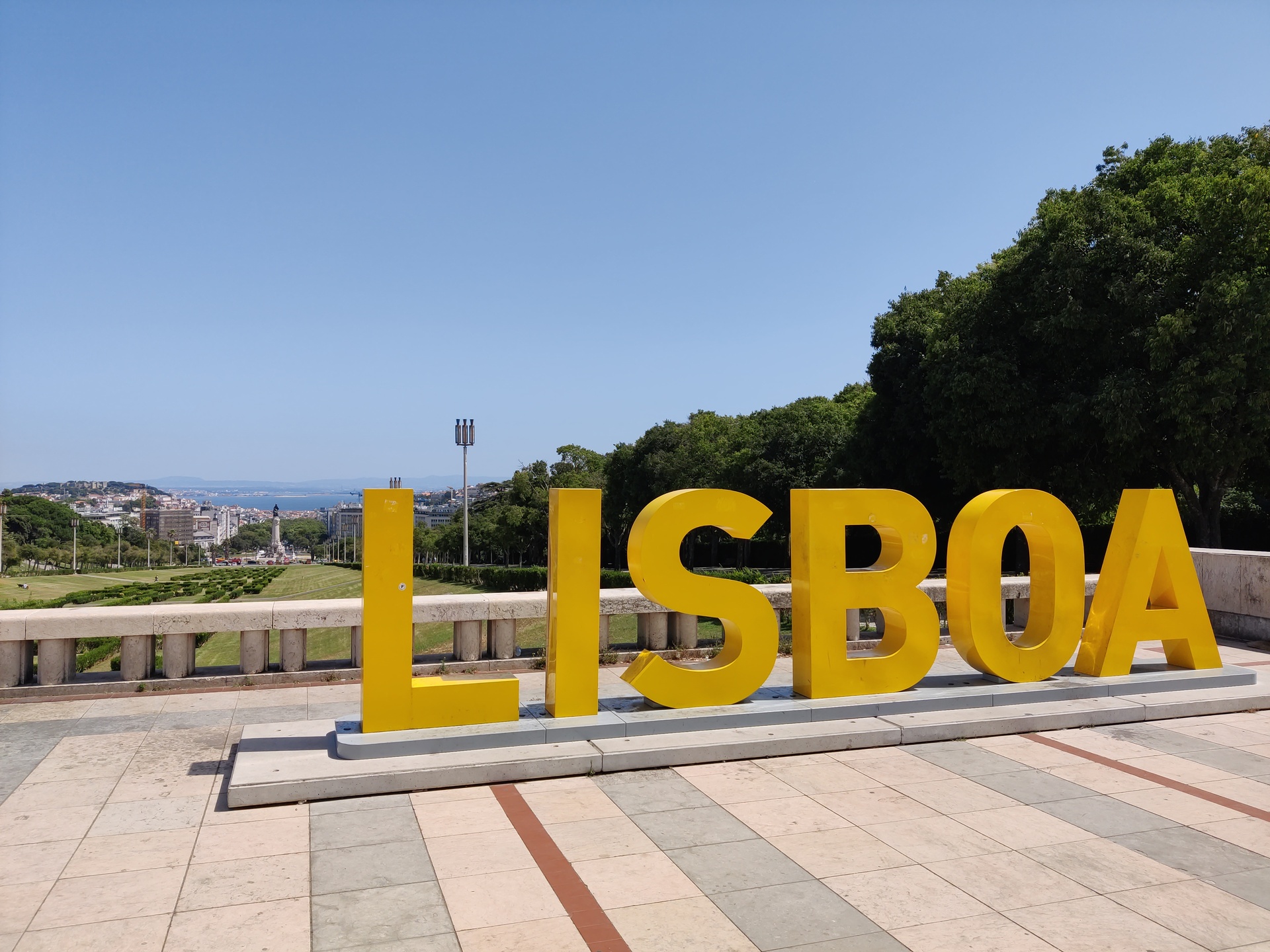 Lissabon, Blick über den Parque Eduardo VII